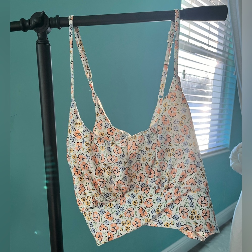 Beachy, floral top from Altar’d State.